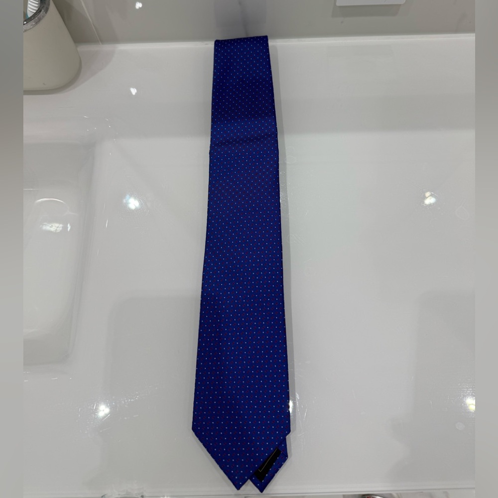 BRIONI - Elegant Blue Polka Dot Tie , NWT